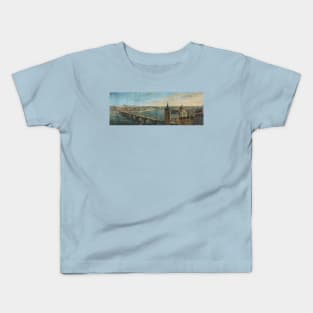 Panorama of Prague by Christian Ezdorf Kids T-Shirt